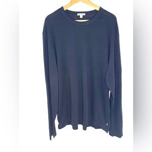 James Perse Standard navy blue long sleeve t-shirt, men’s 5 (XXL)